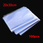 100X Heat Shrink Clear Plastic Bag Soft Film Wrap Cosmetic Clothes Storage Pouch