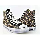 CONVERSE ALL STAR CUSTOM SOTTO OCCHIELLO  RASO LEOPARDATO MICRO GLITTER MULTICOL