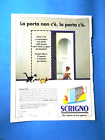 CLIPPING GIORNALE PUBBLICITA  PORTE SCRIGNO DA COLLEZIONE - (166)