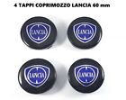 TAPPI COPRIMOZZO LANCIA CROMATI 60 mm BORCHIE LANCIA PER CERCHI IN LEGA 4 pezzi