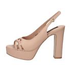 Luciano Barachini RL 251D Sandali Donna Tacco Alto con Plateau in Pelle Nude