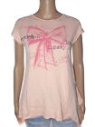 Sisley Maglia T-Shirt Jersey Top Donna M Medium 42 Eu36 Rosa Manica Corta Cotone