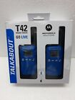 COPPIA RICETRASMITTENTE WALKIE TALKIES MOTOROLA BLU T42