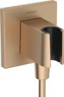 Hansgrohe 26889140 Fixfit E Uscita a Muro con Set Porter, Bronzo Spazzolato - NU