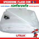 TELONE TELO RETINATO IN PVC TRASPARENTE OCCHIELLATO  IMPERMEABILE TIPO PESANTE