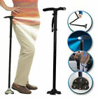 BASTONE MAGIC CANE DA PASSEGGIO PIEGHEVOLE CON TORCIA LED INCORPORATA TREKKING