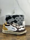 Autry Super Vintage Sneaker Uomo Pelle Bianco Brown  Casual Autry Men Shoes 40