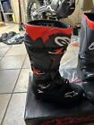 Stivali Uomo Alpinestars Tech 7 Grigio Rosso Fluo Grey Red Cross Enduro Mx Boots