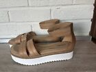 clarks beige wedge sandals