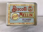 MELLIN BISCOTTI SCATOLA LATTA GR 180 VUOTA - PUBBLICITARIA