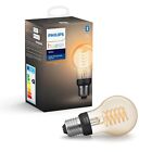 Philips Hue White Filament Lampadina A60 Connessa, Dimmerabile Attacco E27 9W 1