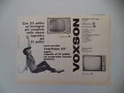 advertising Pubblicità 1960 TELEVISORE VOXSON LINEAR 303/DELUXE 232