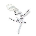 Ballerina SMALL charm in argento sterling su clip 9mm .925 x 1 Balletto!