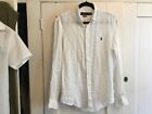 RALPH LAUREN LINEN SHIRT  MEDIUM SLIM FIT