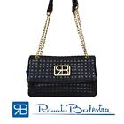 Borsa Donna Elegante A Tracolla Renato Balestra Nero Ecopelle Morbida Trapuntata