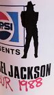 Michael Jackson Wembley Bad Tour 1988 Original Merchandise Paper Pepsi Cup