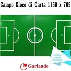 CAMPOGIOCO CALCIOBALILLA GARLANDO SOTTOVETRO CARTONCINO VERDE BILIARDINO 115 X70