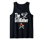 The Grillfather BBQ Grill & Smoker Graphic Tees Barbecue Dad Canotta (Q4M)