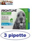 Frontline Combo antiparassitario cane di 10-20Kg 1- 3- 6- 9- 12 pipette NEW