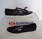 Superga 2750 Cotu Classic Black Mens Shoes Trainers RRP £60 UK Size 12