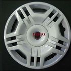 4 COPRICERCHI BORCHIE COPRIRUOTA PER FIAT PUNTO 3 14" LOGO ROSSO-