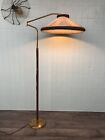 Piantana Vintage Lampada Orientabile In Ottone Produzione Italiana Anni 50