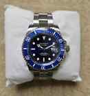 OROLOGIO DIVER CASSA 41 MECCANICO AUTOMATICO SEIKO NH35 GUANQIN ACCIAIO BLU