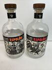 2 Tequila Espolõn Bottiglie Vuote 70 Cl