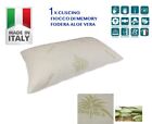 CUSCINO FIOCCO MEMORY FOAM FODERA ALOE VERA ORTOPEDICO ERGONOMICO ITALIA 16 H