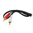 Cavo Audio Stereo Jack 3.5 mm Femmina a 2 x RCA Maschio Aux Adattatore Y Stereo