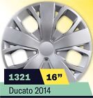 Kit serie 4 Copricerchi coppa ruota 16" per Fiat Ducato 10/2014 in poi cod 1321