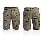 PANTALONE BERMUDA SHORT MILITARE DESERT 3 COLORI IN RIP STOP MODELLO BDU USA