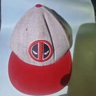 Marvel New Era Deadpool Baseball Hat Cap Emblem Gray and Red