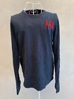 Abercrombie&Fitch felpa sweatshirt uomo man blu taglia size M