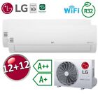 Climatizzatore 12000+12000 dual split LG Libero Smart WiFi ThinQ DualCool A++ /