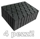 KIT 4 PEZZI H80 mm. SPESSORI gomma per PONTI SOLLEVATORI tampone BLOCCHI gomma