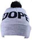 Dope Couture Grigio Overt Polsino Pom Berretto Knit Cappello Invernale