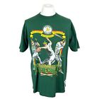 Oakland Athletics Vintage T Shirt Single Stitch Large Green MLB Nutmeg Mills