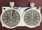 Pair of Vintage Heuer Autavia Rally Dash Clocks (working) Chronographs Monaco