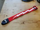 GIBSON GUITAR STRAP red with lightning strike NYLON