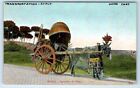 ROMA Caretto di Vino Wine Cart ITALY Postcard