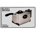 Black+Decker BXDF2100E Friggitrice Elettrica Ad Olio Per Casa 2100W Vasca 3L