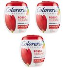 3pz Coloreria Italiana Colorante per tessuti in polvere Rosso Tulipano 350gr