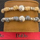 dodo pomellato 1 bracciale sabbia o grigio granelli e maxi pepita argento origin