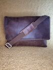 Visconti London Brown Leather Messenger Bag