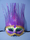 HALLOWEEN CARNEVALE MASCHERA VENEZIANA INDIGO MAGENTA FASHION