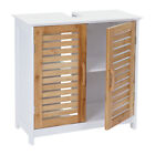 Arredo bagno sottolavabo armadietto HWC-B41 60x60x30cm bambu legno