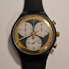 Swatch Chrono Orologio ROLLERBALL SCB107 Vintage Cronografo AG 1990 Funziona