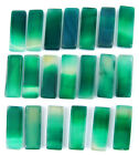 140.50 CT Naturale Verde Onice Loose Gemma 8x23 MM Cabochon 20 Pz Lotto - 61081