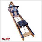 VOGATORE AD ACQUA ROWER ACCIAIO LEGNO RESISTENZA HOME FITNESS DISPLAY LCD